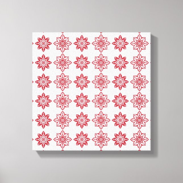 Toile SUN traditionnel letton motif géométrique IV (Recto)