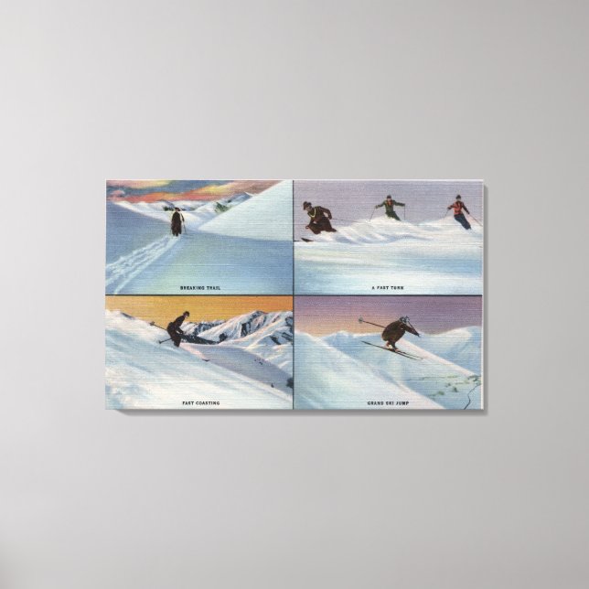 Toile Sun Valley, ID - Ski (Recto)