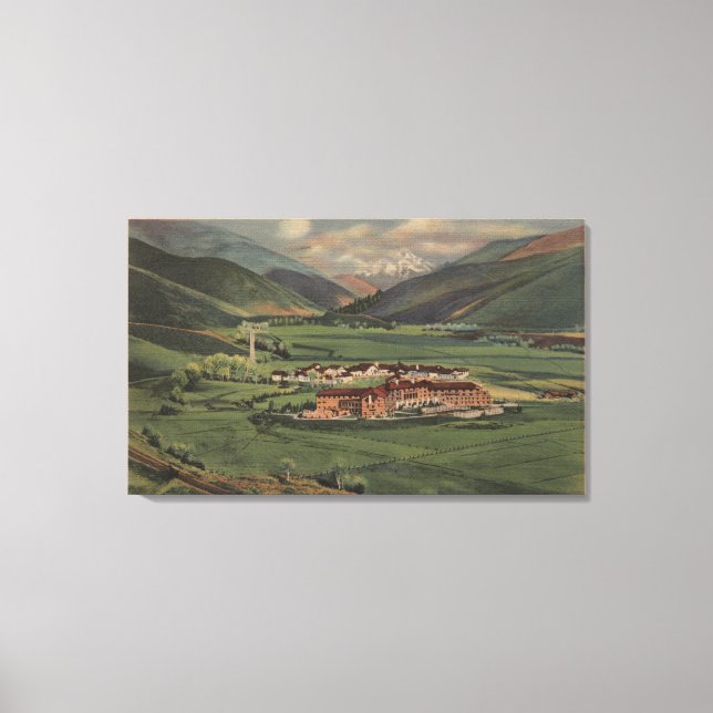 Toile Sun Valley, IDView de Sun Valley Lodge (Recto)