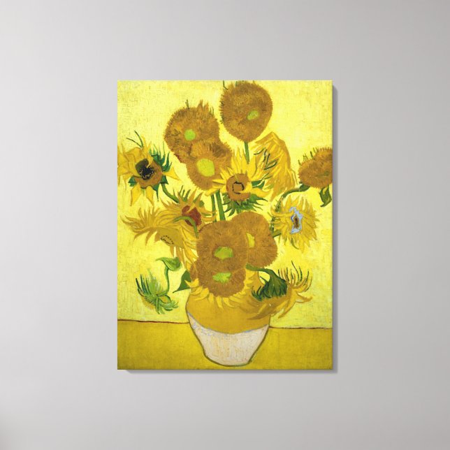 Toile Sunflowers par Vincent Van Gogh (Recto)