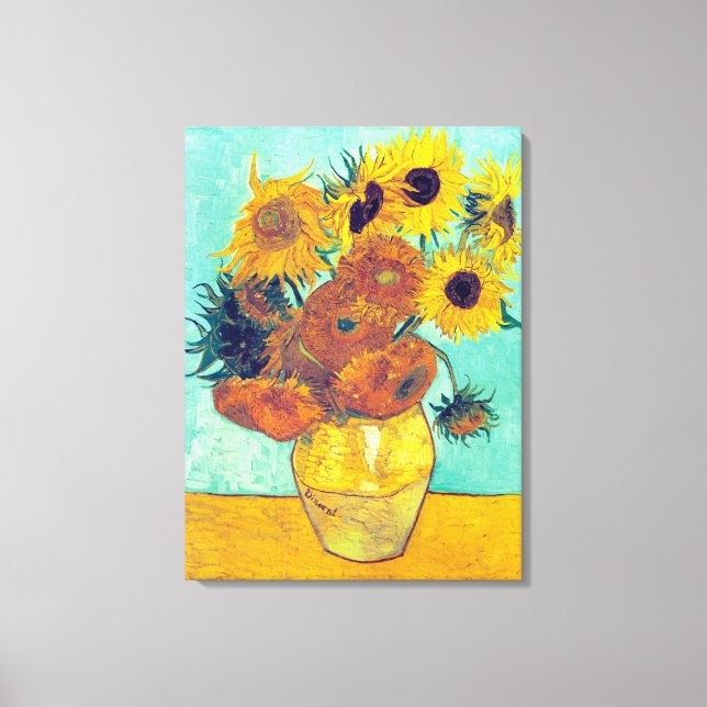 Toile Sunflowers, Vincent Van Gogh (Recto)