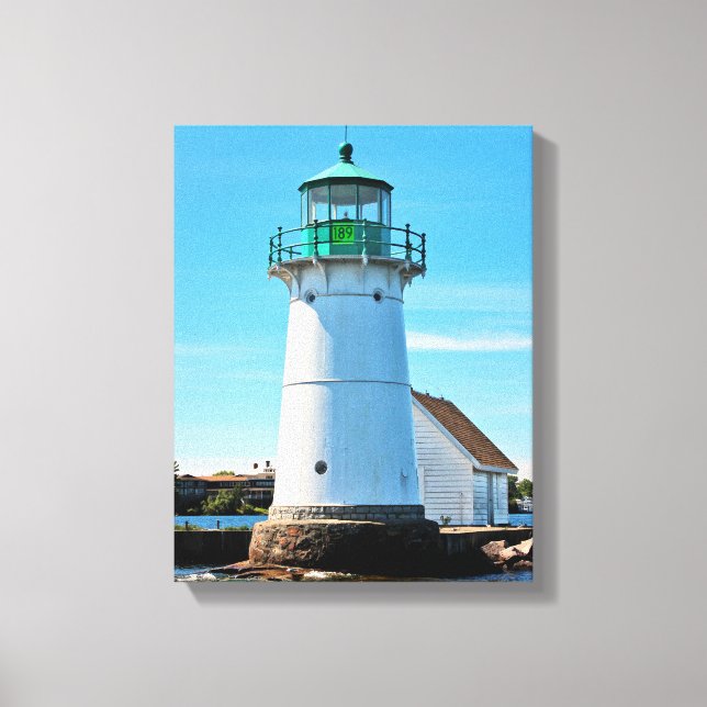 Toile Sunken Rock Lighthouse, New York Canvas Imprimer (Recto)