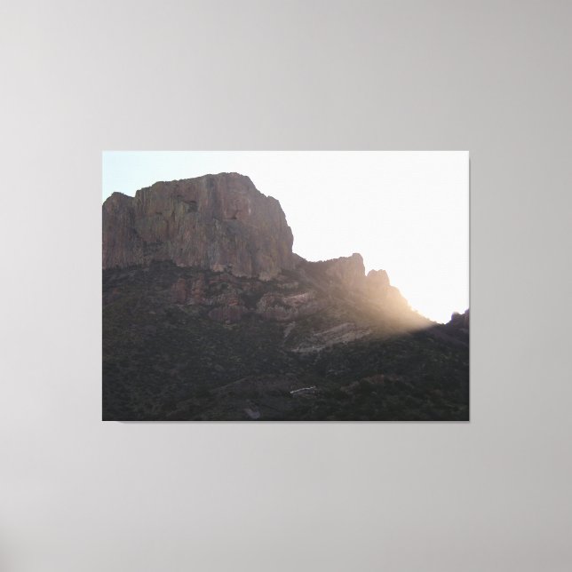 Toile Sunlight Streaming Sur Casa Grande, BBNP, Texas (Recto)