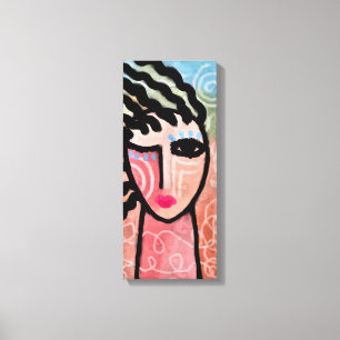 Toile Sunny Day Portrait numérique Abstrait d'une femme