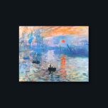 Toile Sunrise, 1872, Claude Monet Canvas Print<br><div class="desc">Sunrise,  1872,  Claude Monet Canvas Print on 1, 5" Stretcher Frame</div>