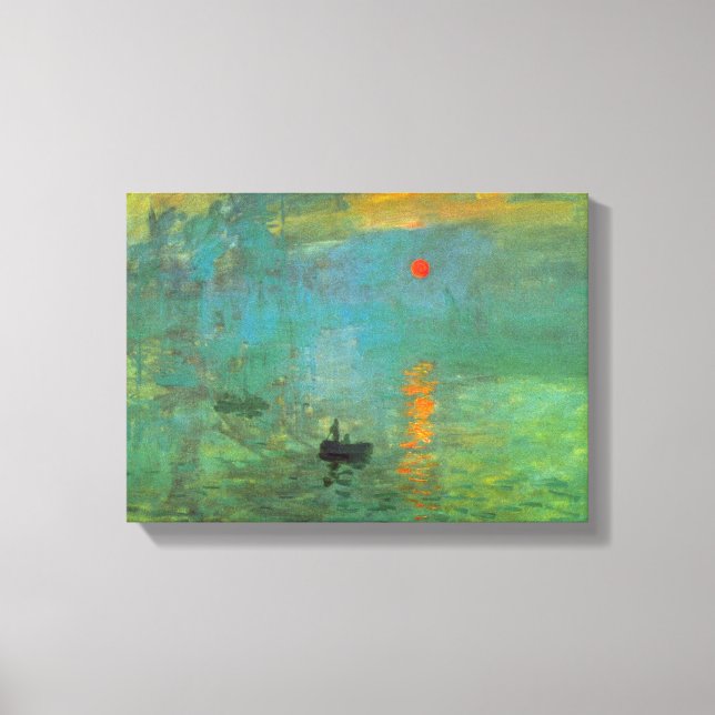 Toile Sunrise par Claude Monet (Recto)