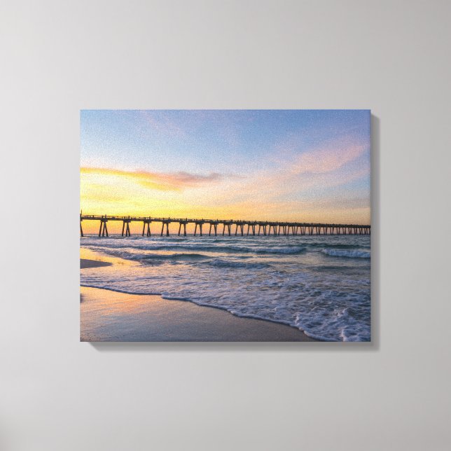 Toile Sunrise Pensacola Pier (Recto)