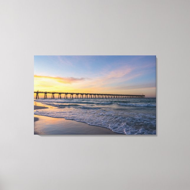 Toile Sunrise Pensacola Pier (Recto)