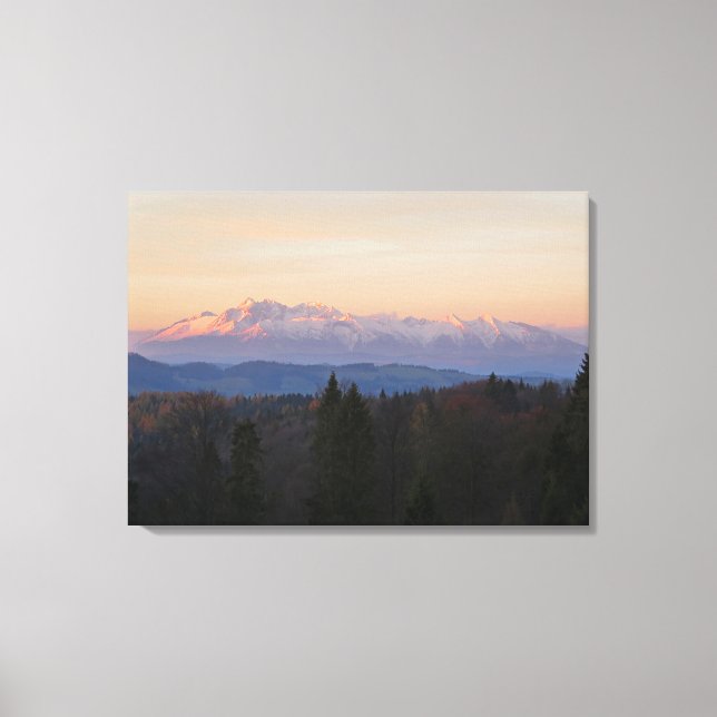 Toile Sunrise Tatras (Recto)