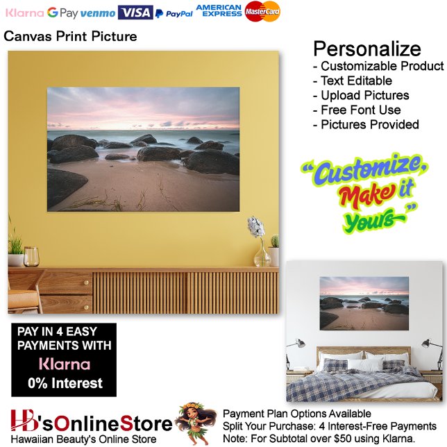 Toile Sunset Beach Imprimer Photo 21 (Sunset Beach Canvas Print Picture 21.)