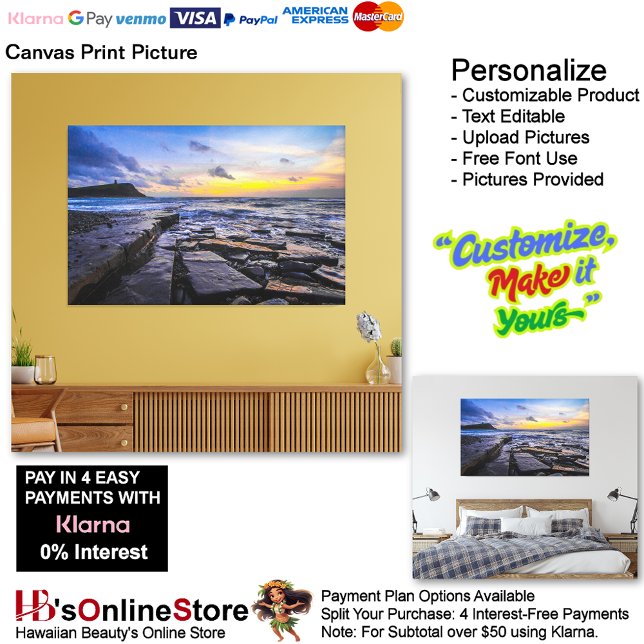 Toile Sunset Beach Imprimer Photo 31 (Sunset Beach Canvas Print Picture 31.)