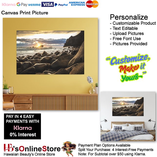 Toile Sunset Beach Imprimer Photo 35 (Sunset Beach Canvas Print Picture 35.)