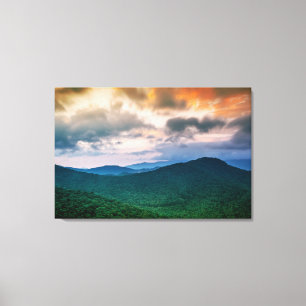 Toile Sunset de montagne