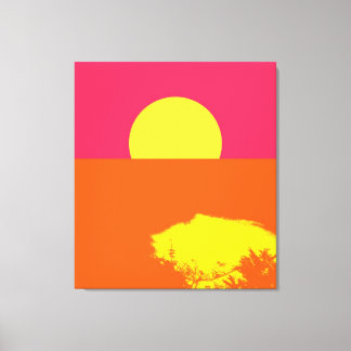 Toile SUNSET D'ÉTÉ - Beaux-Arts Toiles Enveloppées