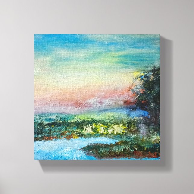 Toile Sunset Flow - Artistic Wall Art (Recto)