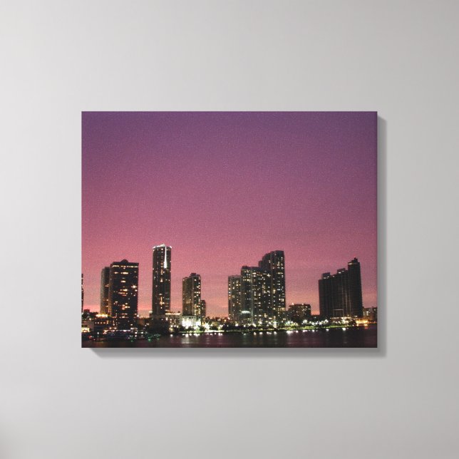 Toile Sunset light over (Recto)