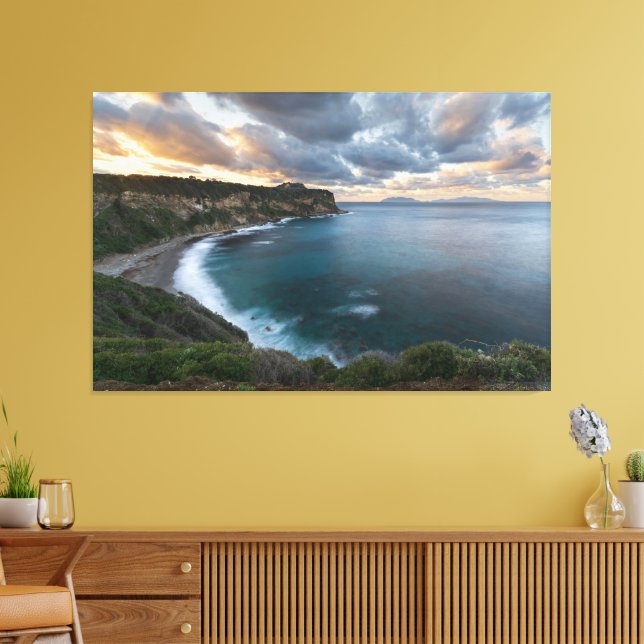 Toile Sunset Over Cliffs, a stunning (Insitu(Salon))