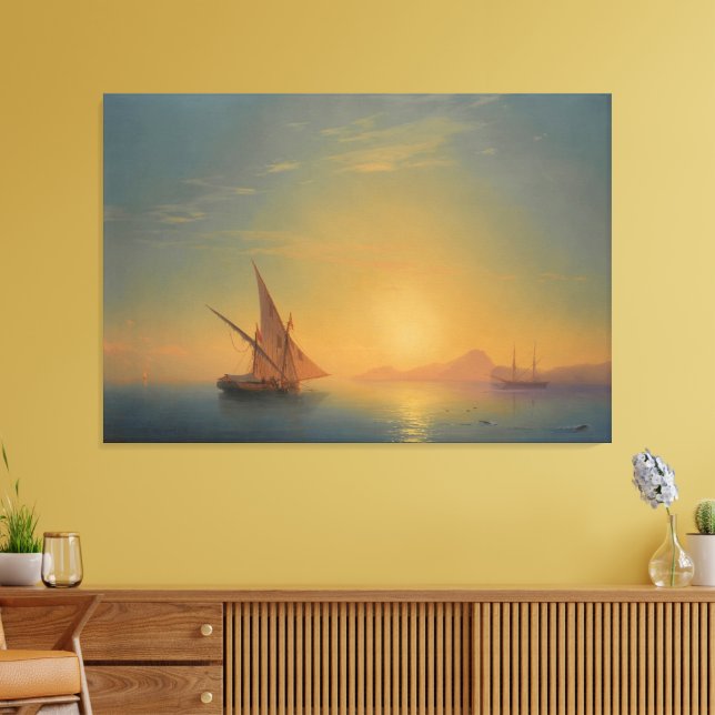 Toile Sunset Over Ischia (Insitu(Salon))