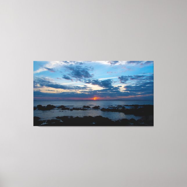 Toile Sunset Serenity on the Shore (Recto)