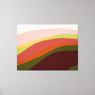 Toile Sunset Vibes Art Abstrait 206