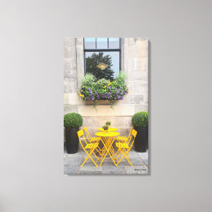 Toile Sunshine Bistro - Photographie couleur originale