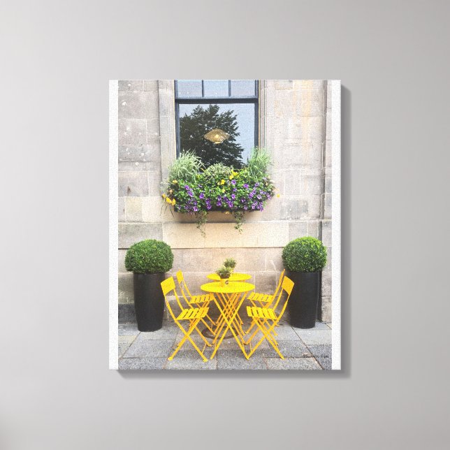 Toile Sunshine Bistro - Photographie couleur originale (Recto)