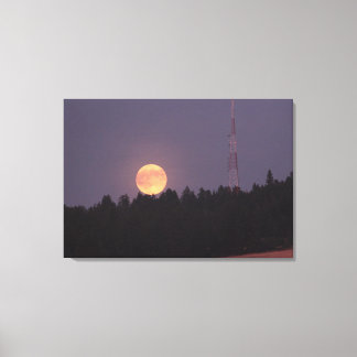 Toile Super Lune d'août sur Paradise Ridge