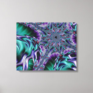 Toile Super Trippy Funky Psychedelic Fractal Art