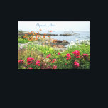 Toile Superbe Côte Jardin Océan Ogunquit, ME<br><div class="desc">Cette photographie artistique capture un sens de ce qui amène les gens à la charmante ville côtière d'Ogunquit, ME. Ce magnifique jardin côtier qui donne sur les côtes de l'océan est représentatif de pourquoi la ville est considérée comme "un bel endroit au bord de la mer" et il se trouve...</div>