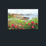Toile Superbe Côte Jardin Océan Ogunquit, ME<br><div class="desc">Cette photographie artistique capture un sens de ce qui amène les gens à la charmante ville côtière d'Ogunquit, ME. Ce magnifique jardin côtier qui donne sur les côtes de l'océan est représentatif de pourquoi la ville est considérée comme "un bel endroit au bord de la mer" et il se trouve...</div>