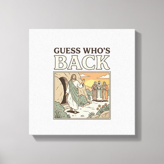 Toile Supposition De Retour Humour Résurrection Design V (Recto)