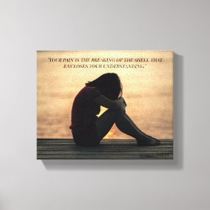 Toile Sur la douleur par Kahlil Gibran