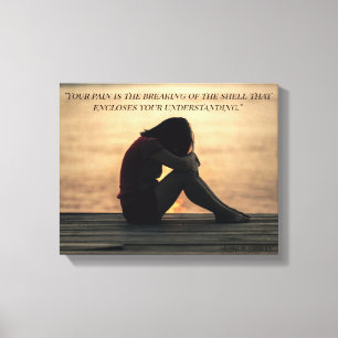 Toile Sur la douleur par Kahlil Gibran