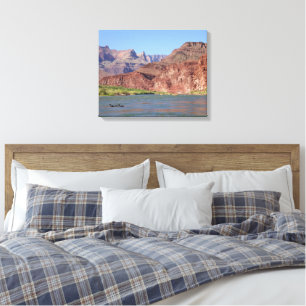 Toile Sur le fleuve Colorado à la photographie de canyo
