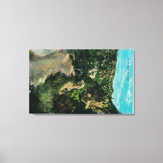 Toile Sur le sentier, à cheval au mont Lowe (Recto)