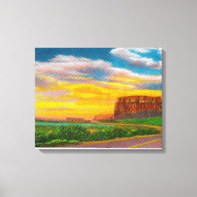 Toile Sur le sol du barrage Upper Grand Coulee (Recto)