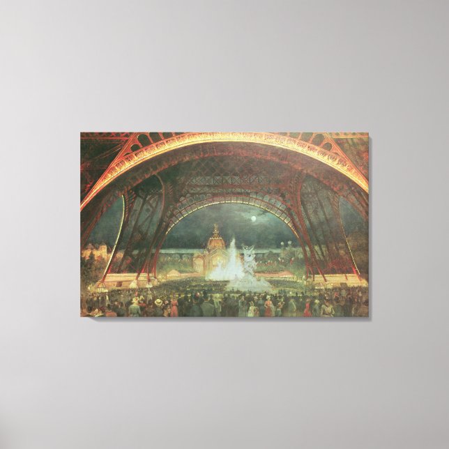 Toile Sur l'esplanade du Champs de Mars (Recto)