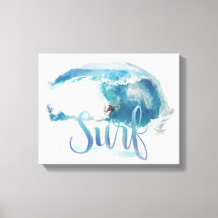 Toile Surf de style de pinceau vintage