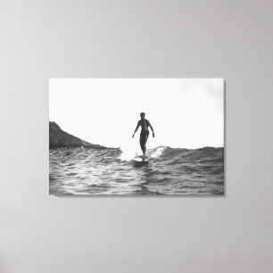 Toile Surfer dans le surfer de Honolulu Hawaï Longboard