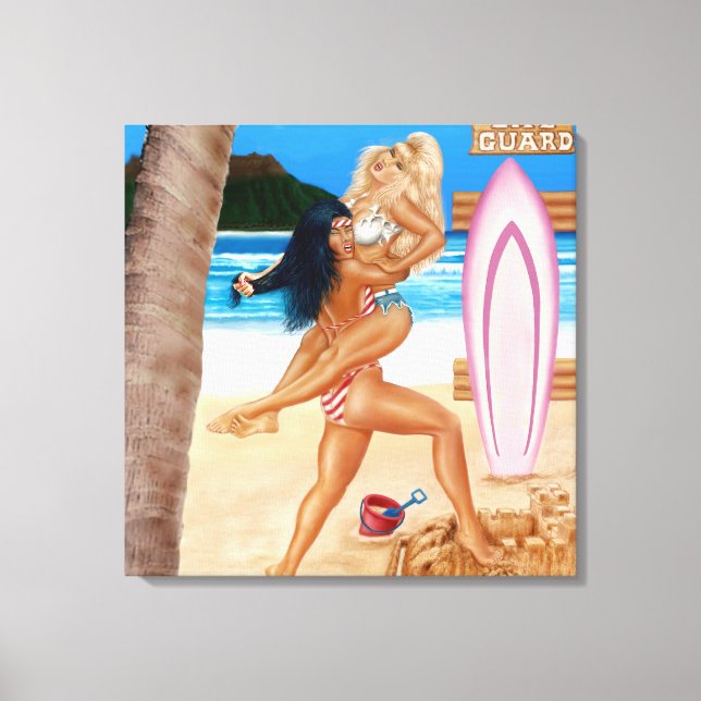 TOILE SURFEUSES SE BATTENT (Recto)