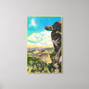 Toile Surplombant le rocher à Glacier PointYosemite, CA