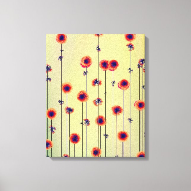 Toile Surreal 22 x 28 Fleur sauvage moderne (Recto)