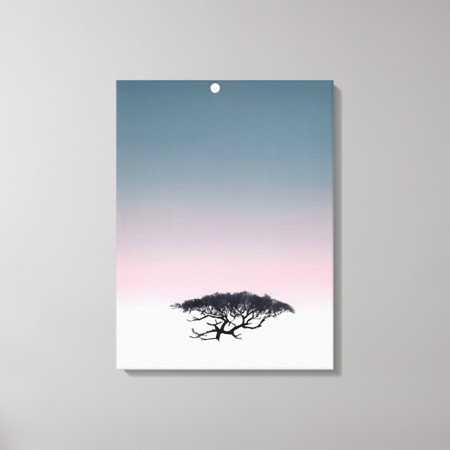 Toile Surreal Dreamscape : Arbre flottant et Lune (Recto)