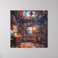 Surreal Trippy Room Psychodelic House Artwork