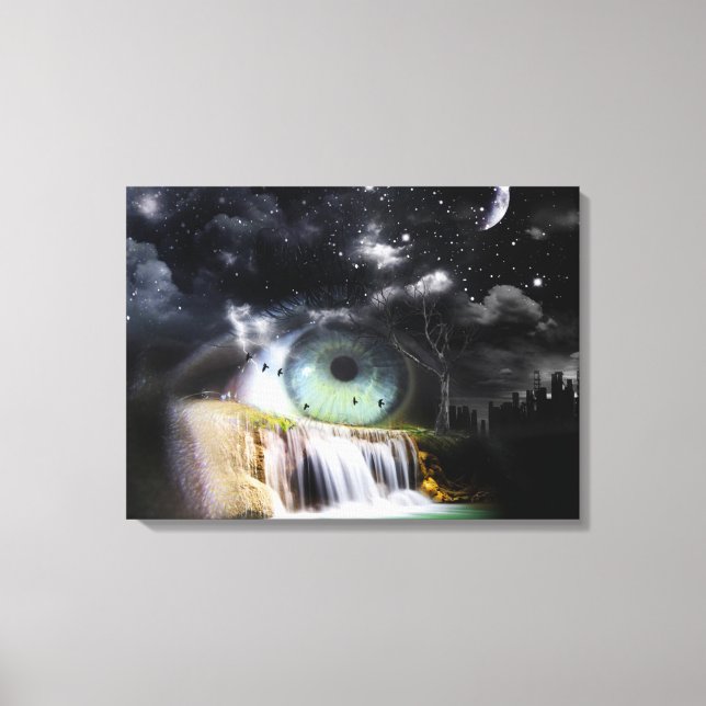 Toile Surréalisme de la cascade (Recto)