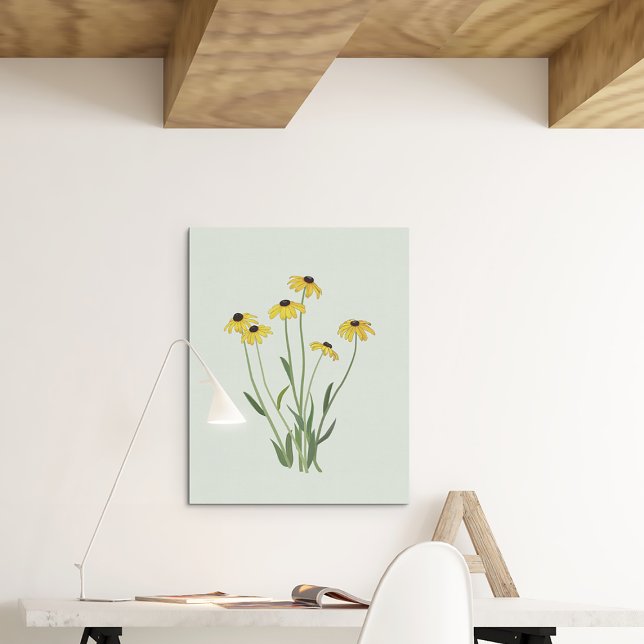 Toile Sushis à l'oeil noir Flower Art Canvas Imprimer (Créateur téléchargé)