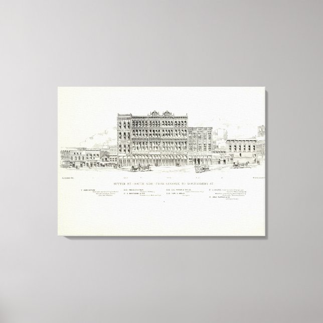 Toile Sutter South side Sansome et Montgomery (Recto)