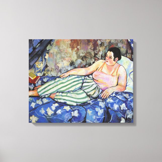 Toile SUZANNE VALADON - La chambre bleue 1923 (Recto)