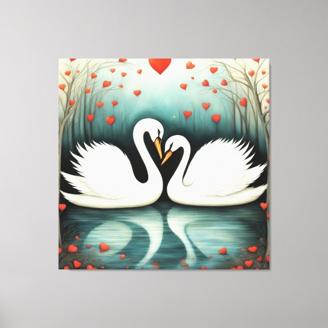 Toile Swan Love 2 (Recto)