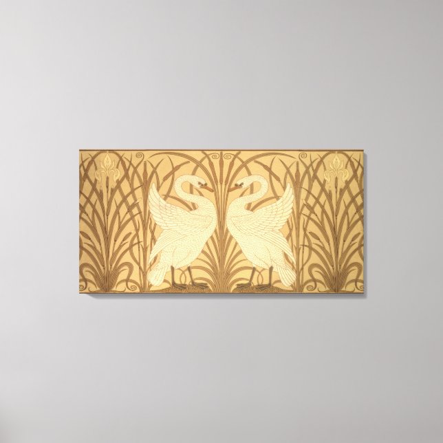 Toile Swan wallpaper design (Recto)